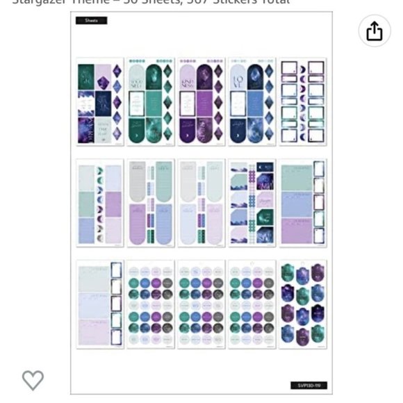 NEW Happy Planner Stargazer Sticker Book 567 Pieces - Picture 3 of 4